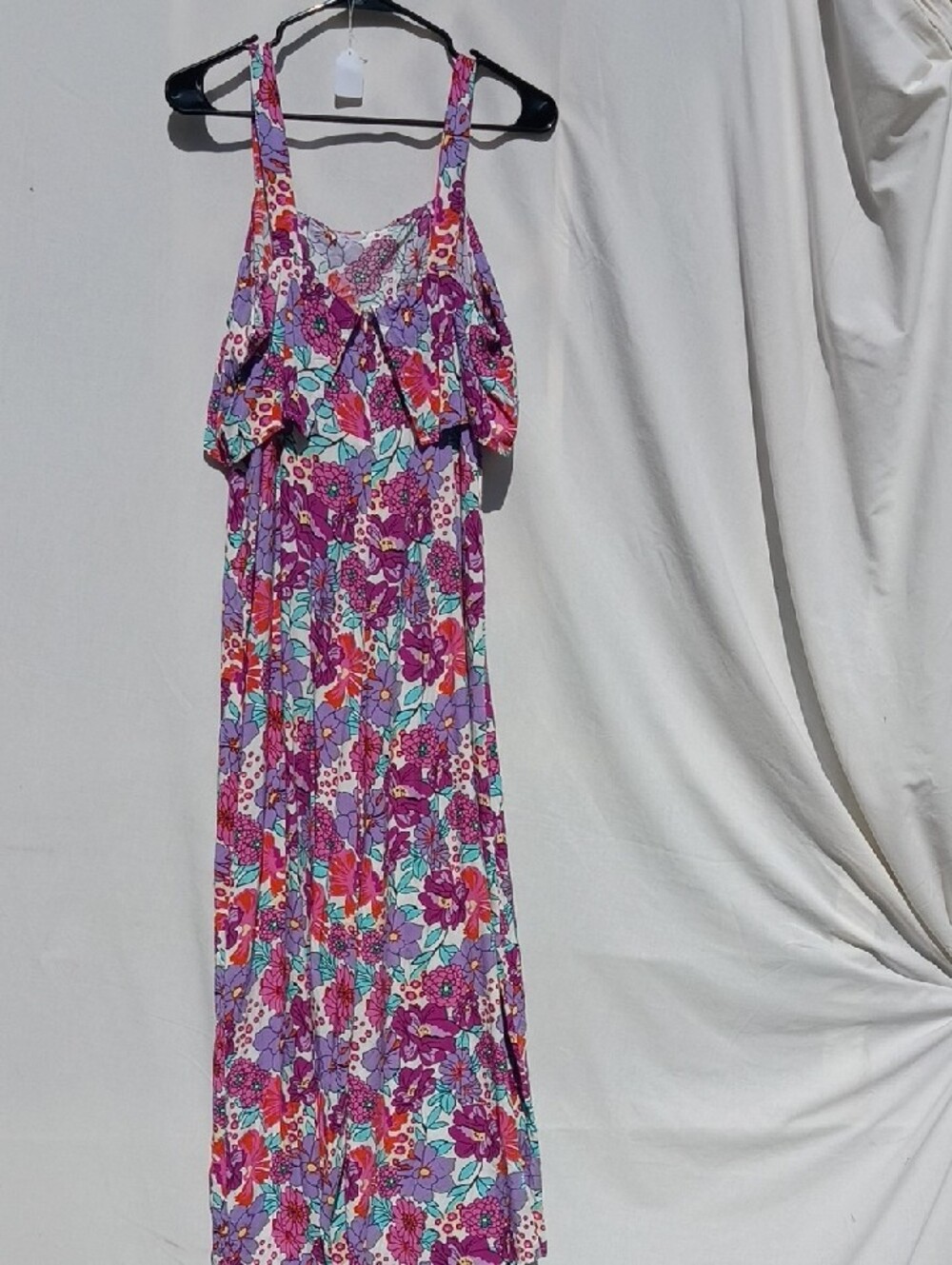 Floral Purple Sleeveless Jumpsuit - Picture 4 of 4